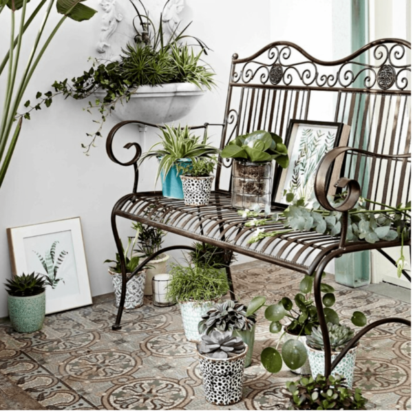 Woodsfurni Terrace Hill Metal Bench
