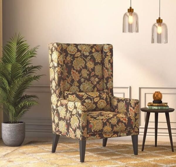 Wrangler Fabric Lounge Chair in A-class Floral Colour