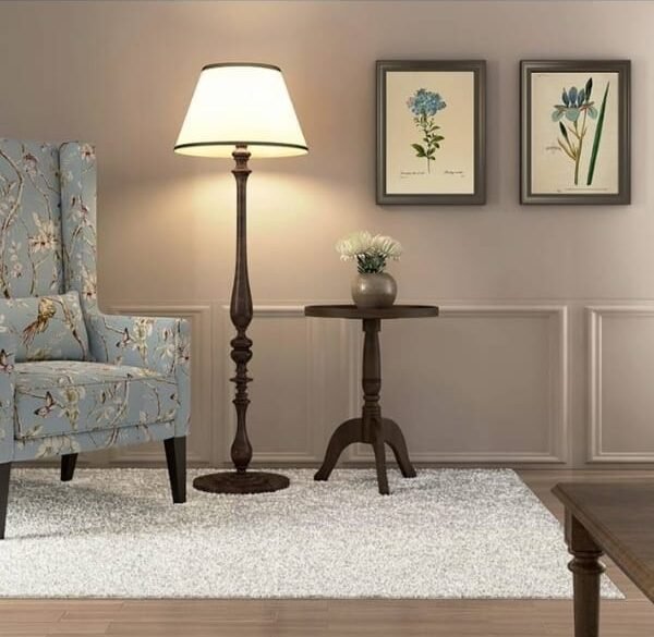 Wrangler Floral Fabric Lounge Chair in Tingale BlueColour