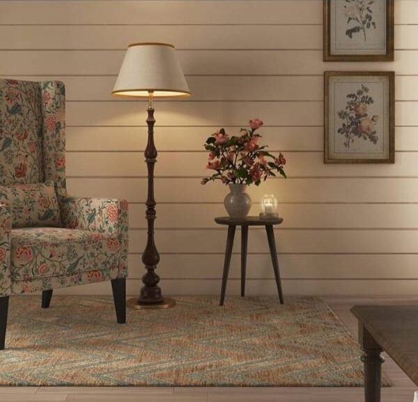 Wrangler Floral Fabric Lounge Chair in  Floral Retreat  Colour