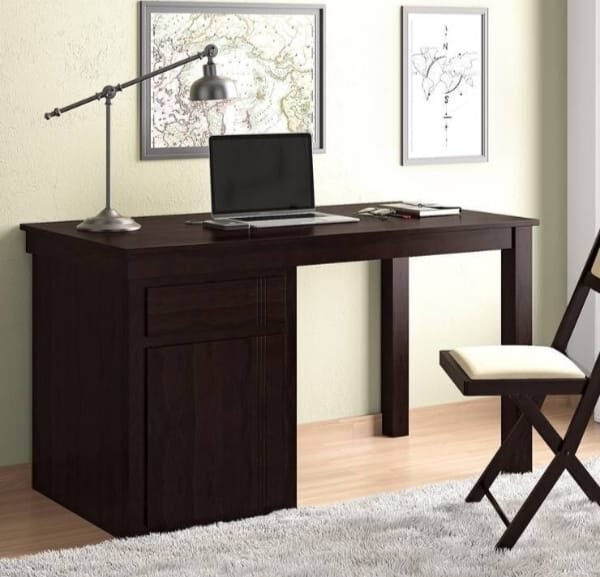 Amber Solid Wood Study Table in Mahogany Finish