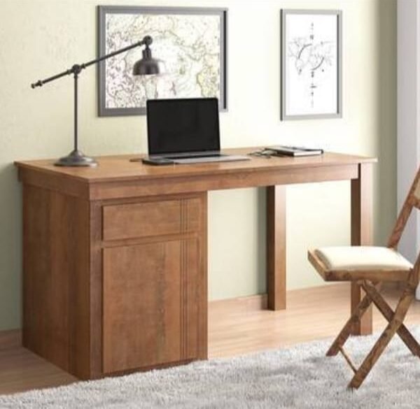 Amber Solid Wood Study Table in American Walnut finish